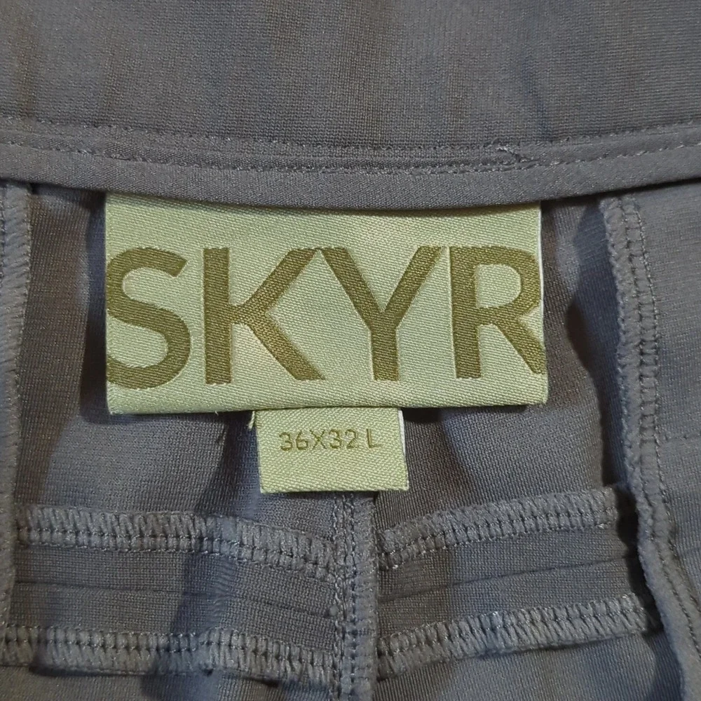 SKYR Tricot Dynasty Mens 36x32 L Golf Pants Performance‎ Stretch Gray Slacks